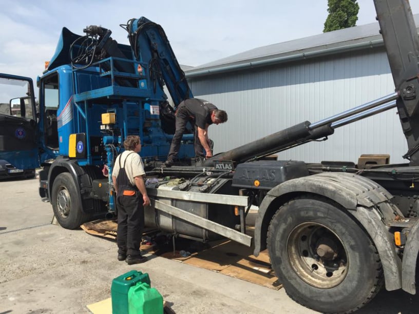 Targonca billencs javítás